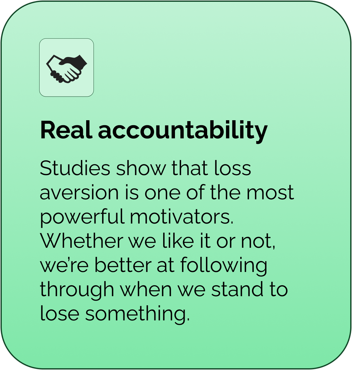 Real accountability Real accountability